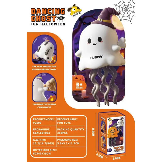 New Arrival Halloween Twist Ghost Wind Up Toy Magical Dancing Funny Gift