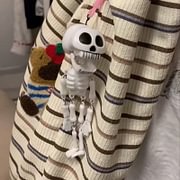 2 Pieces Skeleton Toys Children's Food Toy Skeleton with Removable Joints Decoration Outdoor Decoration Skull Decoration Role Play Toy Outdoor Toy Ghost Decoration Skull Toy Prop Pull Halloween Pendant