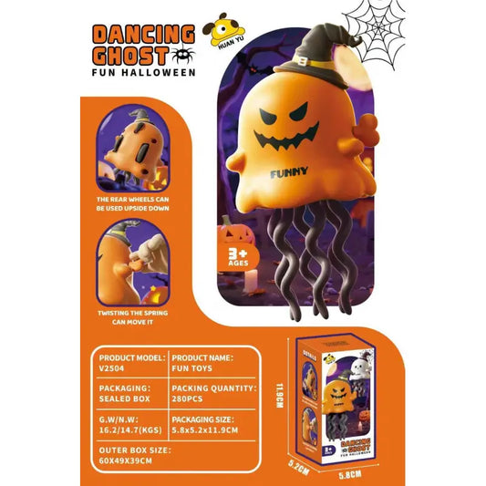 New Arrival Halloween Twist Ghost Wind Up Toy Magical Dancing Funny Gift