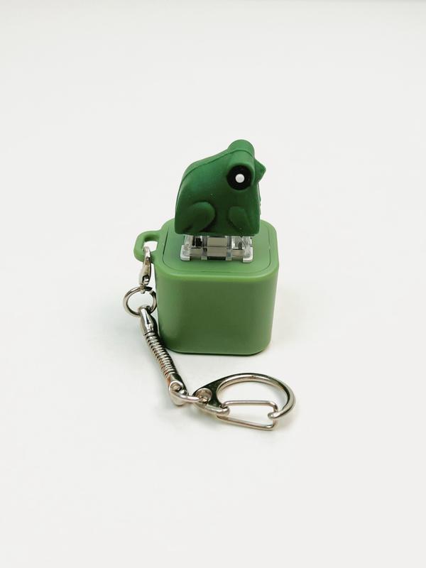 Spinning Quack Duck Keychain&FrogCroaking Realistic Sound Fidget Toywith liahts Durable ABS PlasticConstruction for Adults Kids FocusRelaxation Stress Relief