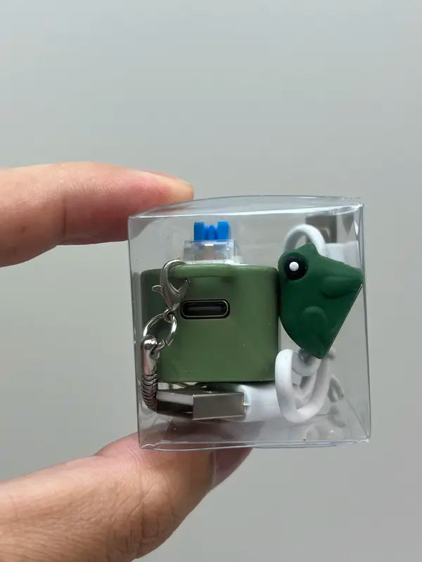 Spinning Quack Duck Keychain&FrogCroaking Realistic Sound Fidget Toywith liahts Durable ABS PlasticConstruction for Adults Kids FocusRelaxation Stress Relief