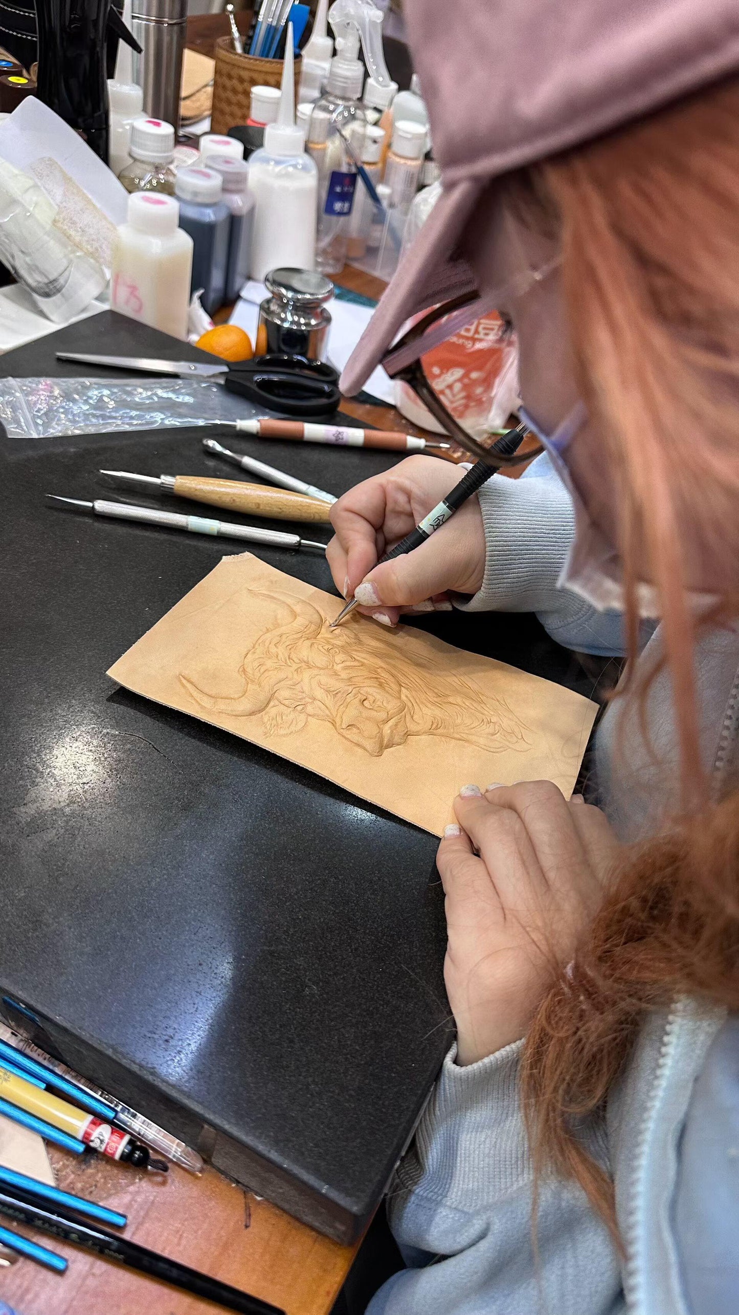 Artisan-Crafted Faux Leather Pet Collection | Hand-Engraved Portrait Keepsakes