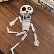 2 Pieces Skeleton Toys Children's Food Toy Skeleton with Removable Joints Decoration Outdoor Decoration Skull Decoration Role Play Toy Outdoor Toy Ghost Decoration Skull Toy Prop Pull Halloween Pendant