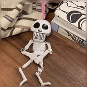 2 Pieces Skeleton Toys Children's Food Toy Skeleton with Removable Joints Decoration Outdoor Decoration Skull Decoration Role Play Toy Outdoor Toy Ghost Decoration Skull Toy Prop Pull Halloween Pendant