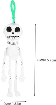 2 Pieces Skeleton Toys Children's Food Toy Skeleton with Removable Joints Decoration Outdoor Decoration Skull Decoration Role Play Toy Outdoor Toy Ghost Decoration Skull Toy Prop Pull Halloween Pendant