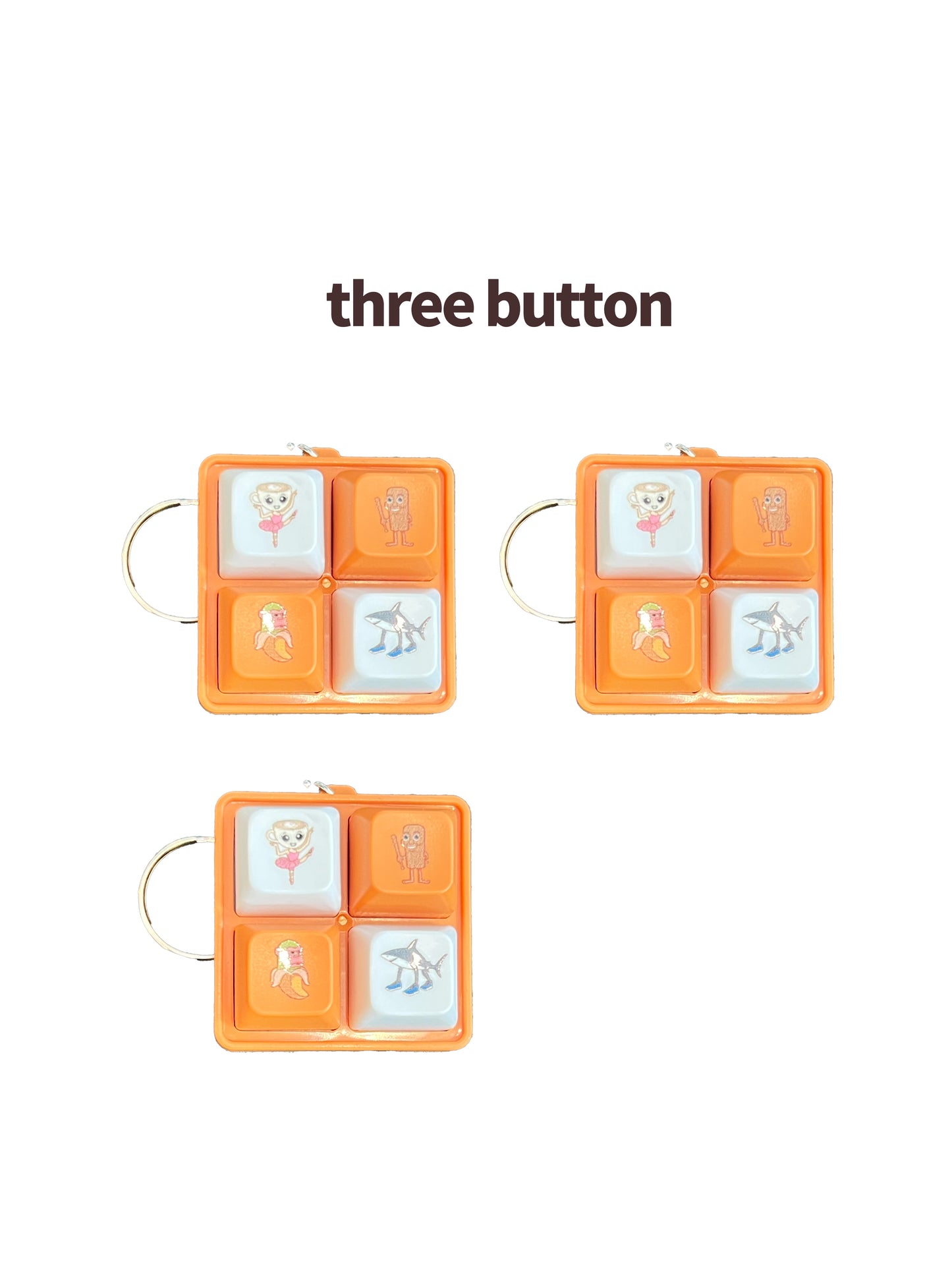 Tung Tung Sahur Fidget Keychain - Italian Voice Fidget Toy with LED-Light Portable & Compact Design for Adults Kids Stress Relief Gift