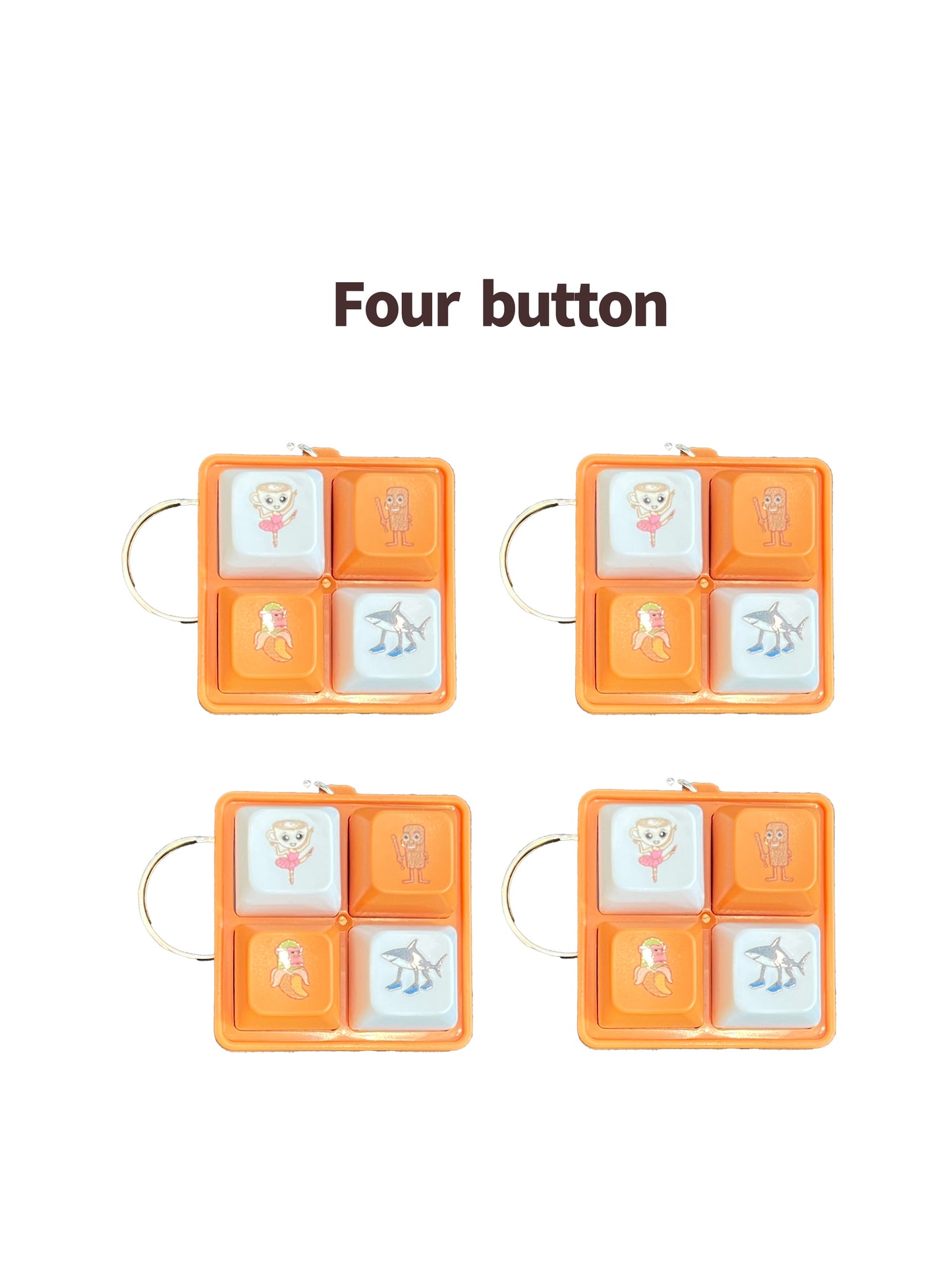 Tung Tung Sahur Fidget Keychain - Italian Voice Fidget Toy with LED-Light Portable & Compact Design for Adults Kids Stress Relief Gift