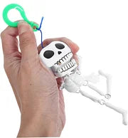 2 Pieces Skeleton Toys Children's Food Toy Skeleton with Removable Joints Decoration Outdoor Decoration Skull Decoration Role Play Toy Outdoor Toy Ghost Decoration Skull Toy Prop Pull Halloween Pendant