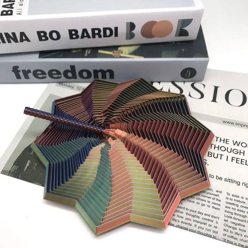 Sensory Fidget Star with Handle – Hypnotic Visual & ASMR Sound Stress Relief Toy