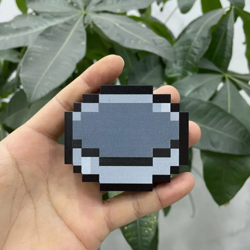 Mc Trendy Rechargeable LED Pixel Art Compass - RPG Prop for Retro Gamers | Collectible Display Toy with Pretend Play | Pixel Compass Toy Keychain, Perfect Gift for Friends' Birthday & Game Lovers (Boys/Girls)