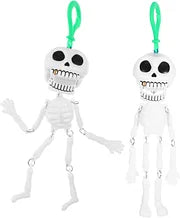 2 Pieces Skeleton Toys Children's Food Toy Skeleton with Removable Joints Decoration Outdoor Decoration Skull Decoration Role Play Toy Outdoor Toy Ghost Decoration Skull Toy Prop Pull Halloween Pendant