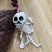 2 Pieces Skeleton Toys Children's Food Toy Skeleton with Removable Joints Decoration Outdoor Decoration Skull Decoration Role Play Toy Outdoor Toy Ghost Decoration Skull Toy Prop Pull Halloween Pendant