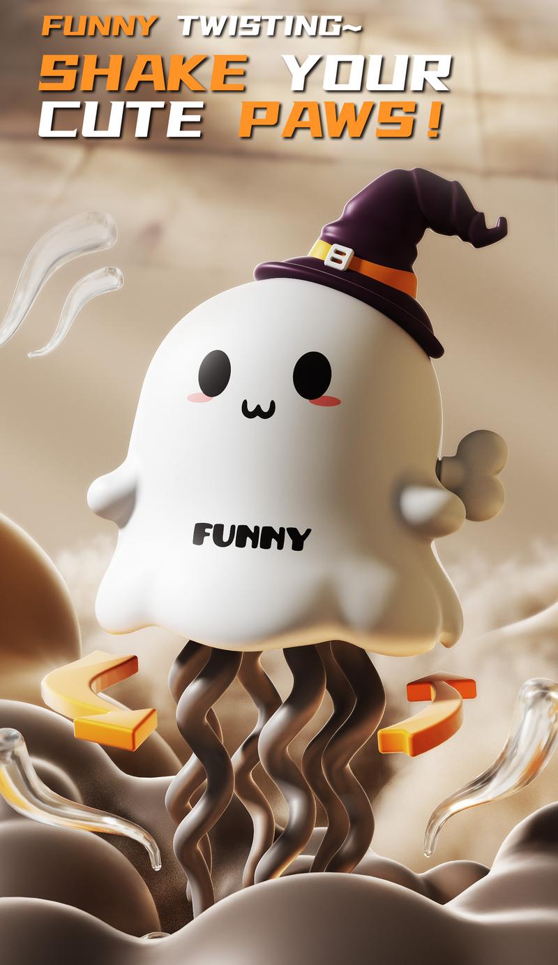 New Arrival Halloween Twist Ghost Wind Up Toy Magical Dancing Funny Gift
