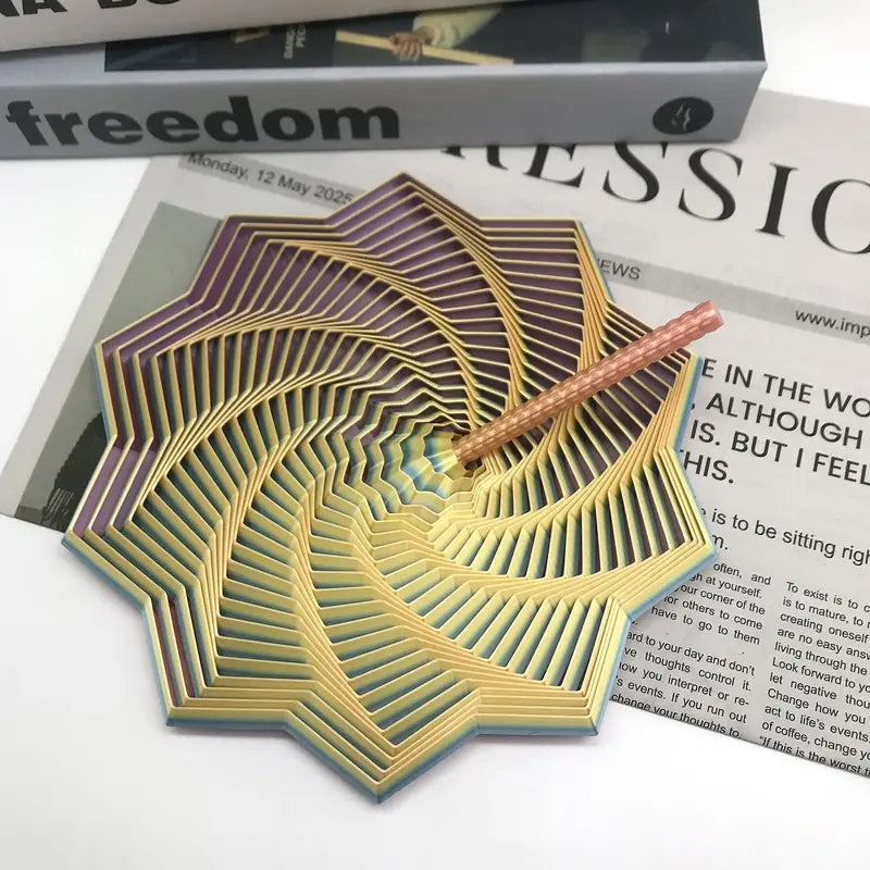 Sensory Fidget Star with Handle – Hypnotic Visual & ASMR Sound Stress Relief Toy