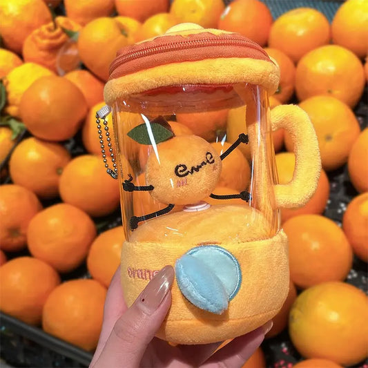 Carrot blender plush juicer, pull ropeautomatically rotates soft plush,blender can hold candy, can hangbackpack and birthday gift